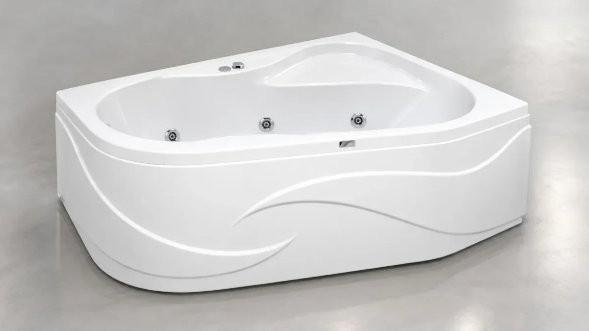 Corner Bathtubs with Seat — Teos Right