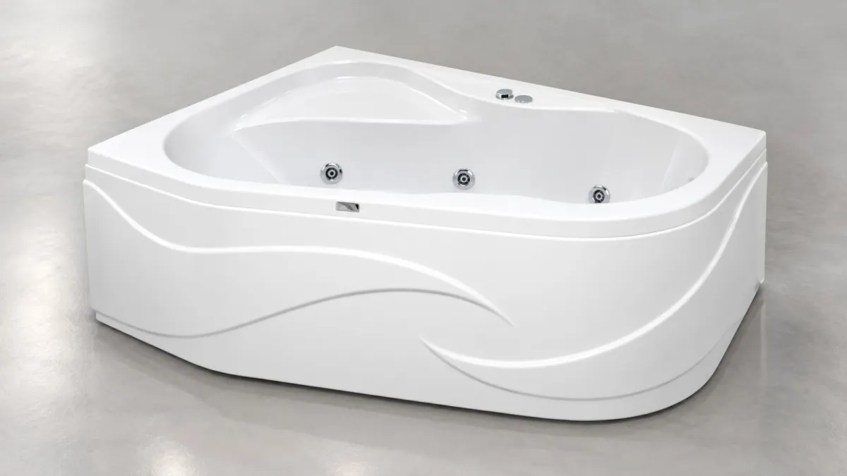 Corner Bathtubs with Seat — Teos Left